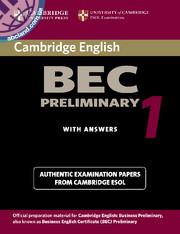 Cambridge BEC 1 Preliminary SB + CD + key