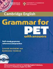 Cambridge Grammar for PET + CD + key