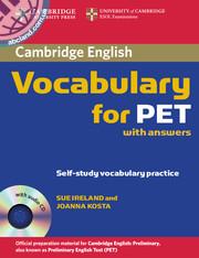 Cambridge Vocabulary for PET + CD + key