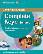 Complete Key for Schools Student's Book without key + CD-ROM