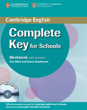 Complete Key for Schools Workbook + key + Audio CD