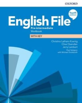 English File 4Ed Pre-Intermediate Workbook with Key