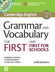 Grammar and Vocabulary for First and First for Schools + CD + key