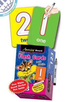 Набір наглядних карток Amazing Board Mini Flash Cards 123 (white board marker pen inside) ISBN 9555430901935