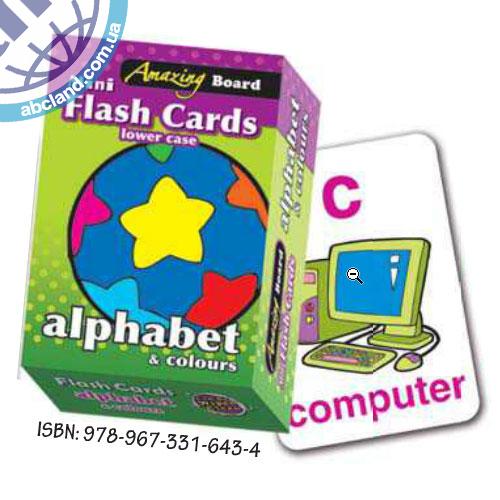 Набір наглядних карток Amazing Board Mini Flash Cards Alphabet & Colours