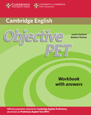 Objective PET 2nd Edition Workbook + key