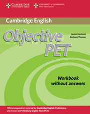 Objective PET 2nd Edition Workbook without key
